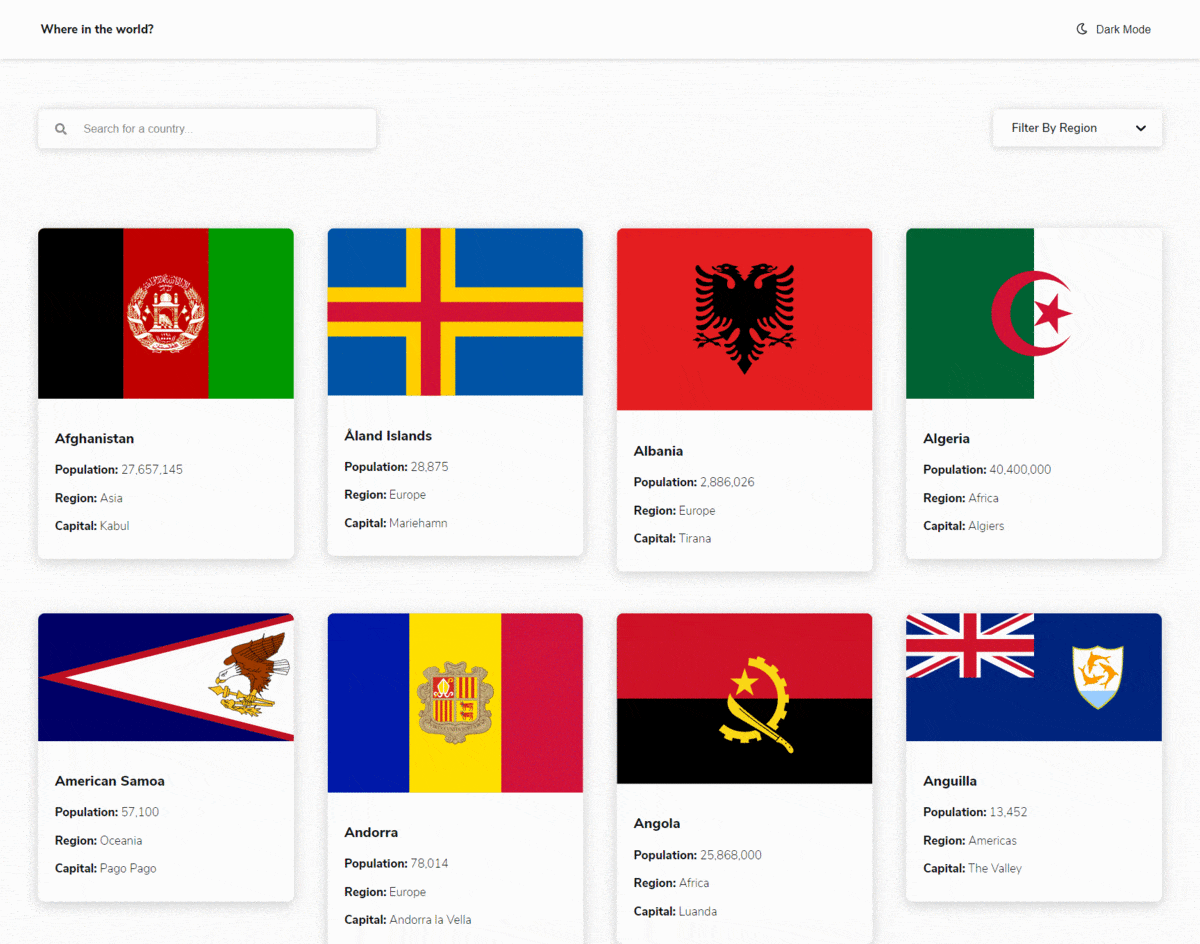 Countries App